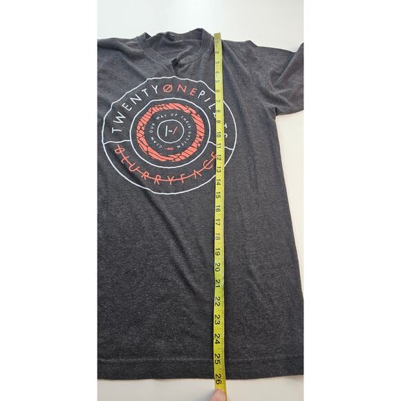 Twenty One Pilots Blurry Face 2015 Tour T-Shirt modified womens S split neck - Picture 7 of 7